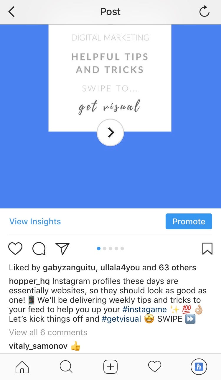 instagram gallery post