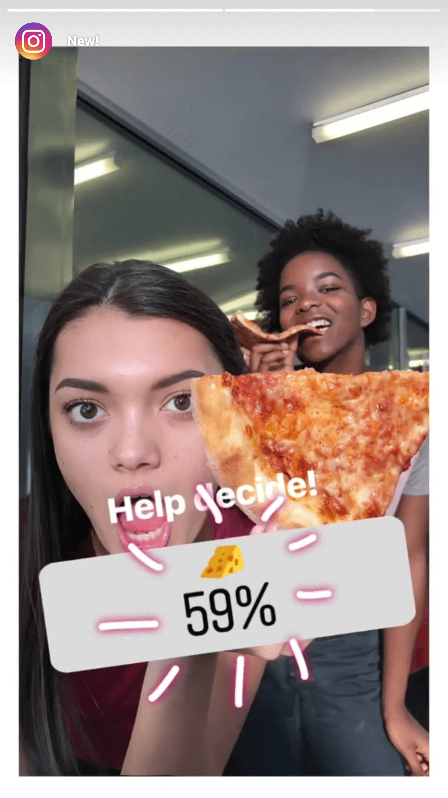 Instagram story polls